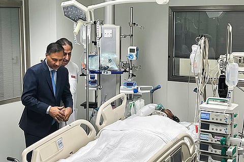 Adarsh Swaika visits the Al-Adan hospital